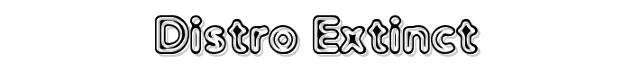Distro Extinct font